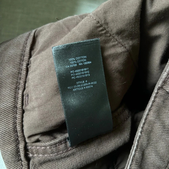 Aritzia TNA Troop Cargo Pant in Dark Brown Size 6 - Picture 9 of 9